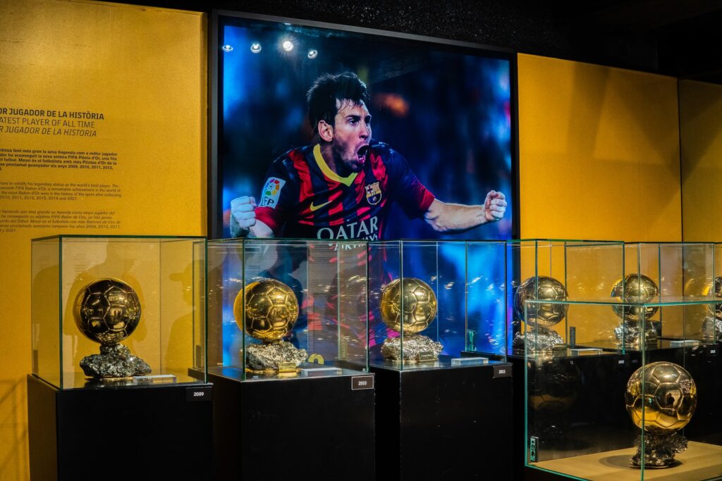 Image of Lionel Messi in Barcelona shirt